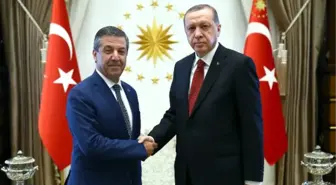 Cumhurbaşkanı Erdoğan, KKTC Dışişleri Bakanı Ertuğruloğlu'nu Kabul Etti