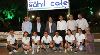 Burhaniye'de Rektör Özdemir ve Başkan Uysal'ın Sahil Kafe Ziyareti