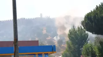Ayasuluk Kalesi Yakınındaki Yangın Paniğe Yol Açtı