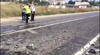 Tekirdağ Otomobiller Kafa Kafaya Çarpıştı: 10 Yaralı