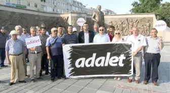 CHP'lilerden 'Adaleti Düşünmek İçin 2 Dakika Duralım' Eylemi