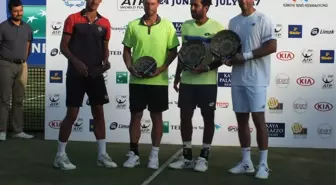 ATP Dünya Turu'nun Yeni Turnuvası Antalya Open'da Çiftler Şampiyonu Robert Lindstedt/asiam-Uı-Haq...