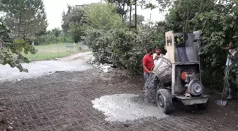 Fatsa'da Beton Yol Çalışması