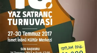 10. Ayvalık Yaz Satranç Şampiyonası Başlıyor