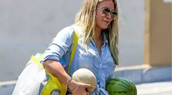 Hilary Duff, Elinde Karpuz ve Kavunla Görüntülendi