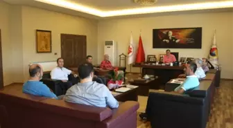 Nevşehirspor Yöneticileri Ntso Başkanı Parmaksız'ı Ziyaret Etti