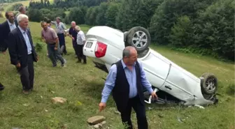 Samsun'da Korkunç Kaza! Otomobil Şarampole Yuvarlandı: 1 Ölü, 6 Yaralı