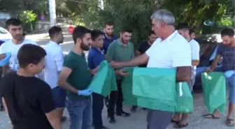 Köylü Gençlerden Örnek Davranış... Sokak Aralarında ve Sahil Kenarında Çöp Bırakmadılar