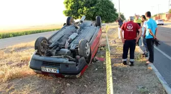 Takla Atan Araçtan Sağ Kurtuldular