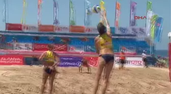 Alanya'da Voleybol Avrupa Şampiyonası Heyecanı