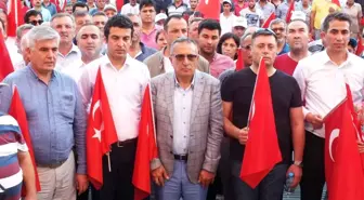 Serik'te 15 Temmuz Şehitlerini Anma, Demokrasi ve Milli Birlik Yürüyüşü Yapıldı