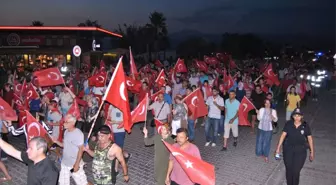 Fethiye'de 15 Temmuz Milli Birlik Yürüyüşü