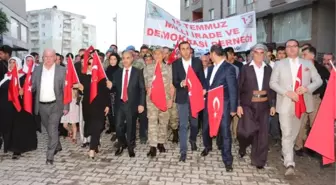 Şırnak'ta Polis, Asker ve Vatandaşlar Birlikte Yürüdü