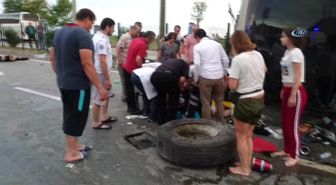 Giresun'da Trafik Kazası: 23 Yaralı