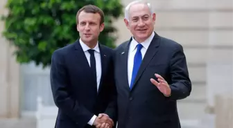 Macron, Netanyahu ile Görüştü