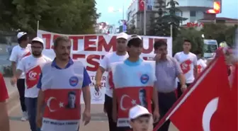 Yozgat'ta Demokrasi Nöbeti Mehter Eşliğinde Yürüyüşle Başladı