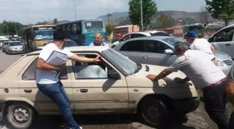 Seyir Halindeki Otomobilde Yangın