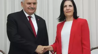 Başbakan Yıldırım KKTC Meclis Başkanı Siber ile Görüştü