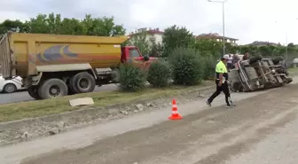 Hurdaya Dönen Araçtan Yaralı Kurtuldu