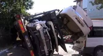 Araç Taşıyan Tırın Freni Patladı, Ortalık Savaş Alanına Döndü
