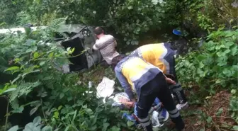 Görele'de Dereye Yuvarlanan Kamyonette Dede ve Torun Öldü