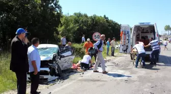 Tekirdağ'da Üç Araç Birbirine Girdi: 6 Yaralı