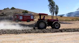 Mudurnu'da Üç Dönümlük Arpa Tarlası Yandı