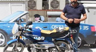 Hırsıza Sosyal Medyadan Çağrı Yaptı Motosikletine Kavuştu