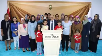 Şehitlerin Emanetleri Düzce'ye Veda Etti