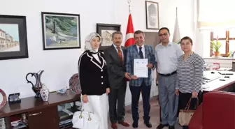 Defterdarlıktan Başkan Ahmet Atam'a Teşekkür Belgesi