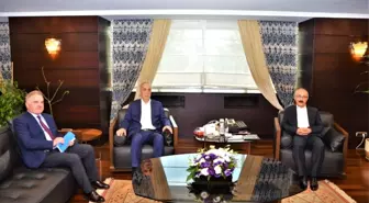 Rektör Elmas, Bakan Elvan'ı Ziyaret Etti