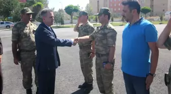Vali Elban'dan Kıdemli Albay Şahin'e Ziyaret