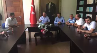 Başkan Cabbar ve AK Parti İlçe Teşkilatı Kaymakam Duru'yu Ziyaret Etti