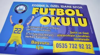 Şehit ve Gazi Ailelerinin Çocuklarına Ücretsiz Futbol Okulu