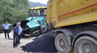 Yığılca'da Asfat Çalışmaları Sürüyor