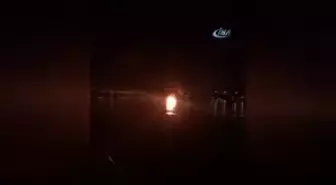 Bodrum'da Sürat Teknesi Alev Alev Böyle Yandı: 2 Yaralı