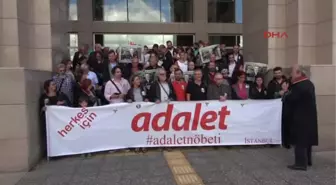 İstanbul Adalet Sarayı Önünde 22. 'Adalet Nöbeti'