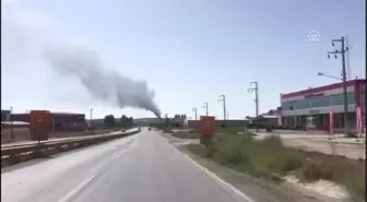 Uşak'ta Fabrika Yangını