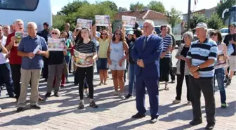 Saray'da Taş Ocağı Protestosu