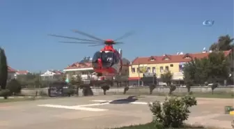 Ambulans Helikopter Orman Muhafaza Memuru İçin Havalandı