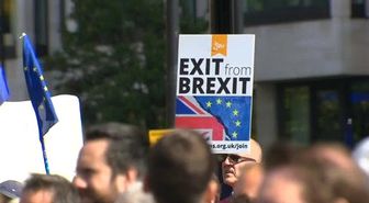 Londra'da Brexit Protestosu