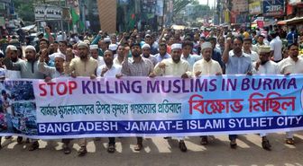 Bangladeş'te Arakan İçin Protesto