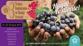 3. Bağbozumu ve Ekoloji Festivali İçin Geri Sayım Başladı