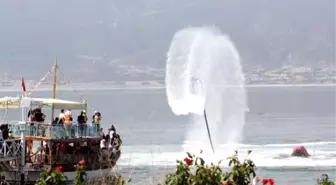 Burdur Gölü'nde Su Jeti ve Flyboard Şampiyonası'na 9 ülke katıldı