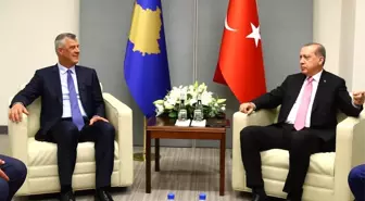 Cumhurbaşkanı Erdoğan, Kosova Cumhurbaşkanı Thaçi ile Görüştü