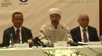 Diyanet İşleri Başkanı Ali Erbaş'tan Terörün Her Çeşidiyle Mücadele Açıklaması