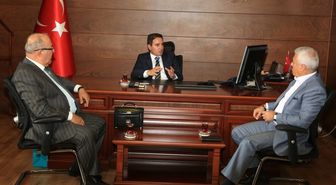 Bozbey'den Kaymakam Avni Oral'a Ziyaret