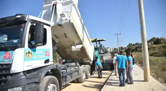 Batı Alanya'da Asfalt Çalışması