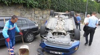 Çengelköy'de Trafik Kazası