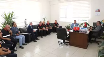 Başkan Akdoğan'dan İtfaiye Personeline Kutlama Ziyareti